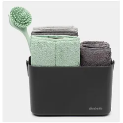 Brabantia Spülbecken Reinigungsset SinkSide 21.5x11.3x13.4 cm, Reinigungsutensil, Grau