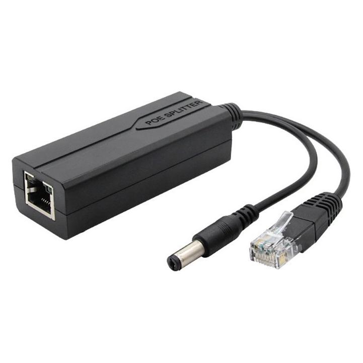 Xtend Solarmi XtendLan XL-POES-12V1, PoE splitter 802.3af/at, 100Mb, stabilizovaných 12V/1.2A jack, přep. ochrana (802.3af (PoE), 802.3at (PoE+)) (XL-POES-12V1)