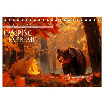 Camping Extreme (Tischkalender 2026 DIN A5 quer), CALVENDO Monatskalender