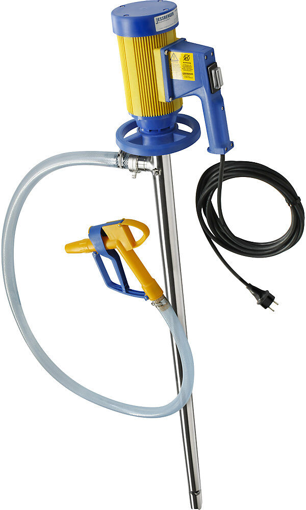 Elektrisches Fasspumpen-Set, für neutrale, leicht aggressive Medien, 112 l/min, 16 m Höhe Jessberger