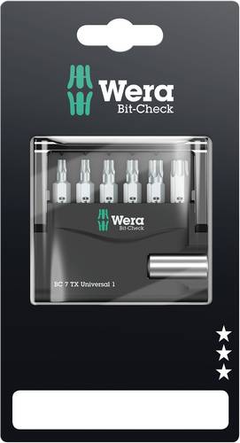 Wera 867/1 Z Mini-Check TORX 05073404001 Bit-Set 7teilig Innen-TORX