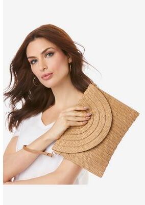 Women's Straw Clutch by Accessories For All in Natural