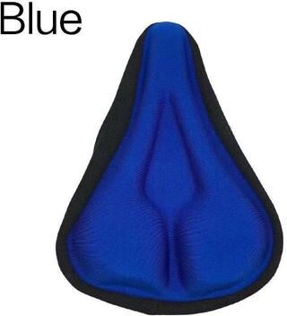 Uplifted Finds Padded Gel Bike Seat Cushion With 3D Foam Support For Mountain And Exercise Bikes blue