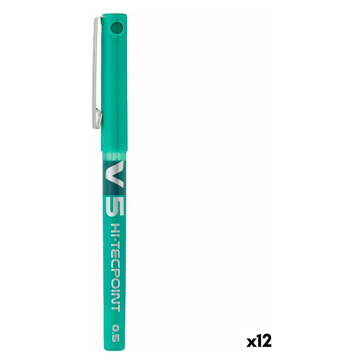 Pilot Hi-tecpoint V5 Flüssigkeit, grün (12x) (BX-V5 G)