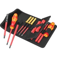Kraftform Kompakt VDE 18 Universal 2 Tool Finder, 18-teilig, Schraubendreher rot/gelb, inkl. 2 Steckgriffe, VDE-Wechselklingen
