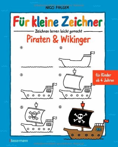 Nico Fauser - Für kleine Zeichner - Piraten & Wikinger - Preis vom 09.10.2026 07:28:09 h