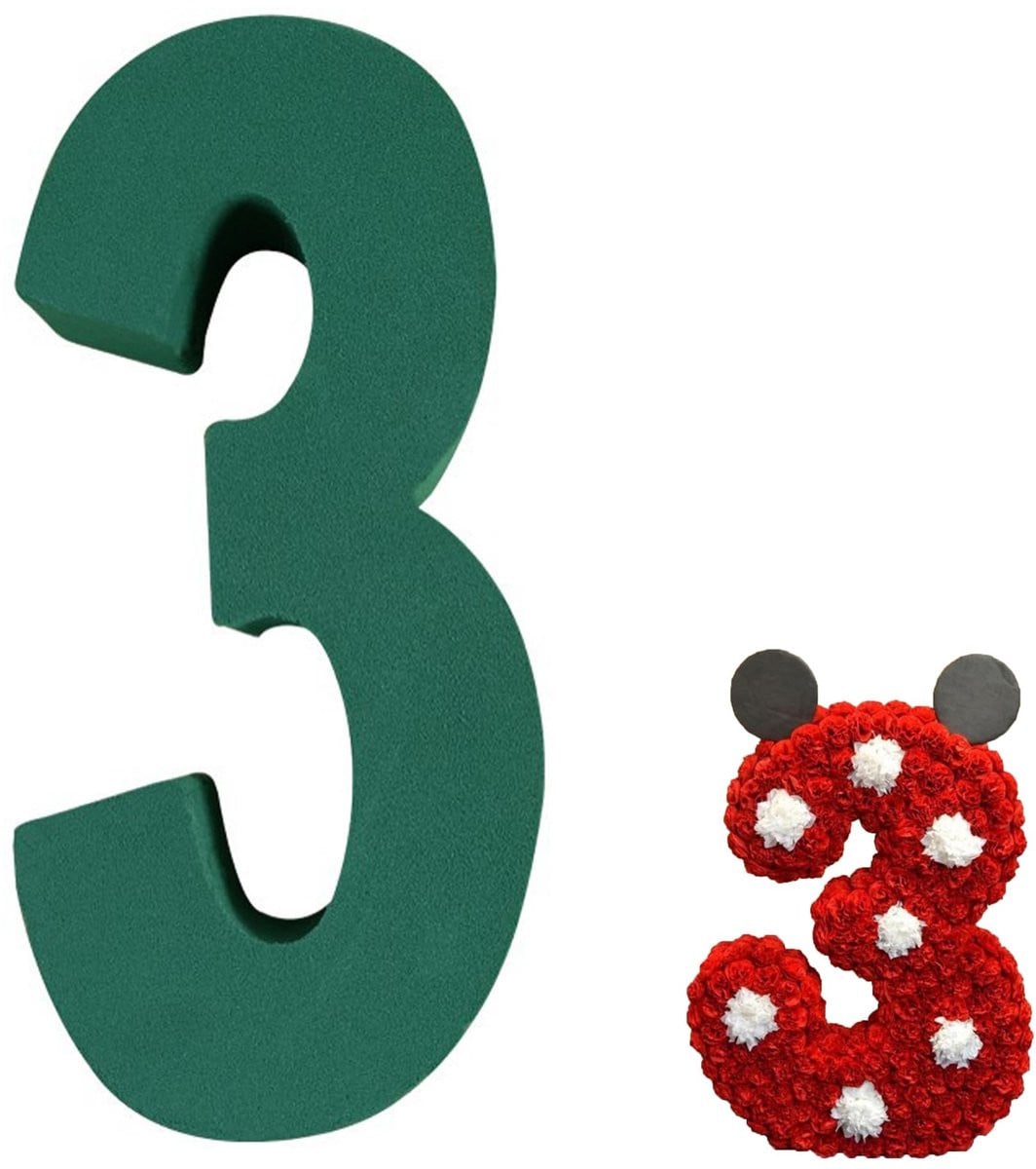 Dailygoods Bloemensteekschuim Groen - Steekspons voor Verse en Kunstbloemen - 3 Stuks