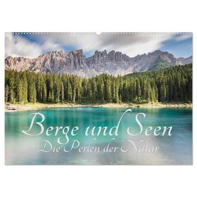 Berge und Seen - Die Perlen der Natur (Wandkalender 2027 DIN A2 quer), CALVENDO Monatskalender