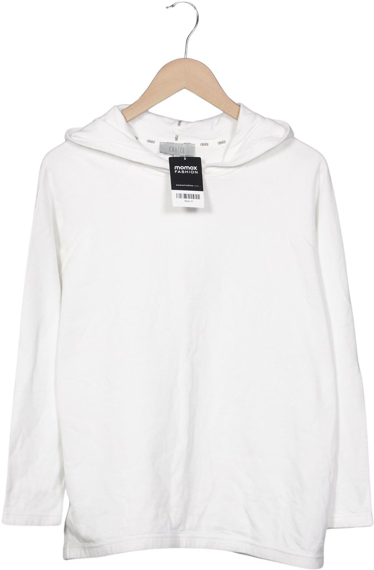Second Hand Einzelstücke Damen Kapuzenpullover, Weiß, Gr. M, Synthetik / Baumwolle - Second Hand