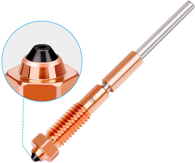 Mingda - MD-400D High Coat Harden Steel Nozzle Hotend