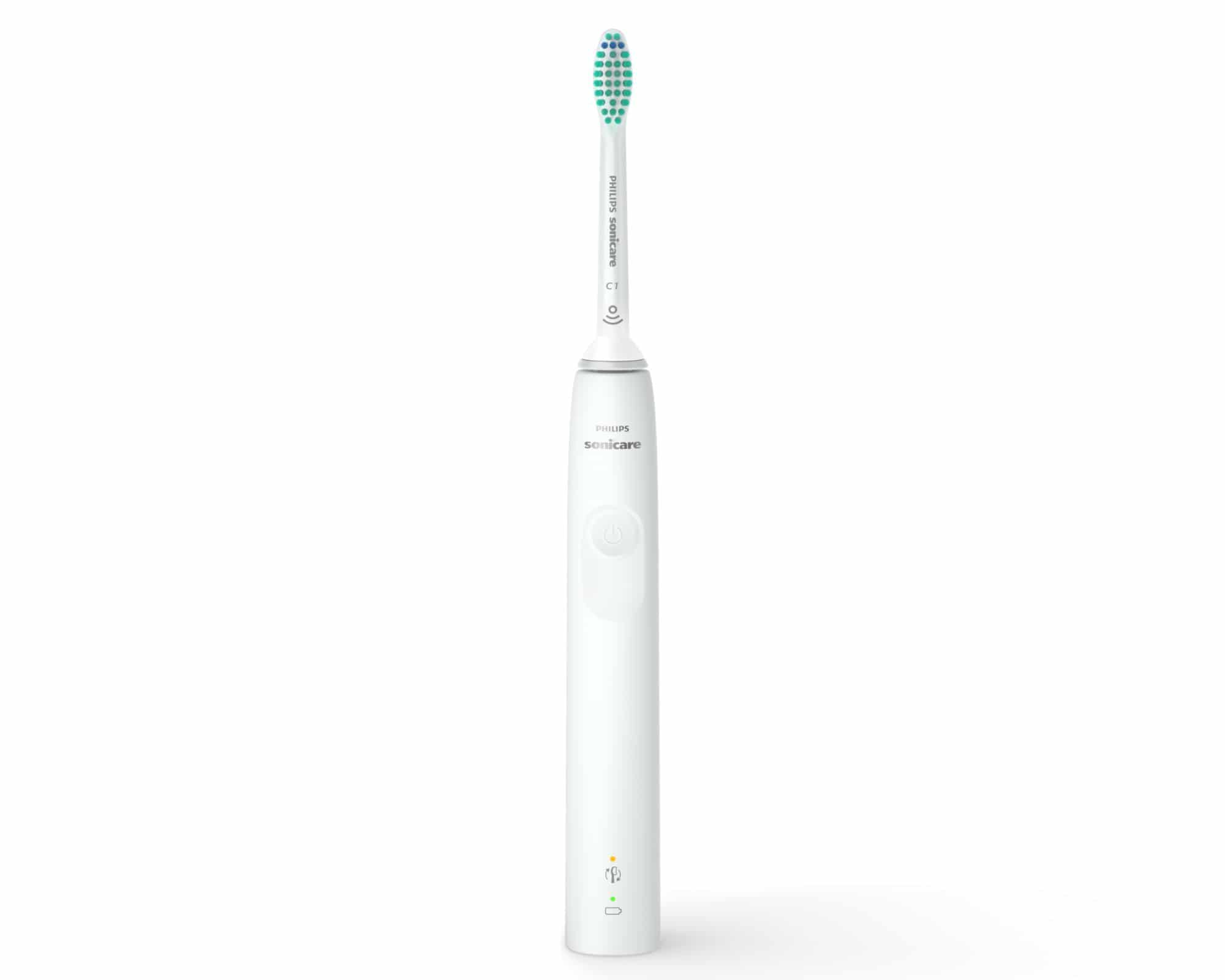 Philips 3100 series HX3673/13 Elektrische Schallzahnbürste + Reiseetui - Weiß
