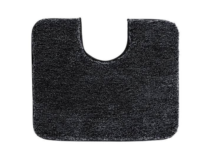 WC-Vorleger Melange 50 x 60cm Schwarz/Anthrazit
