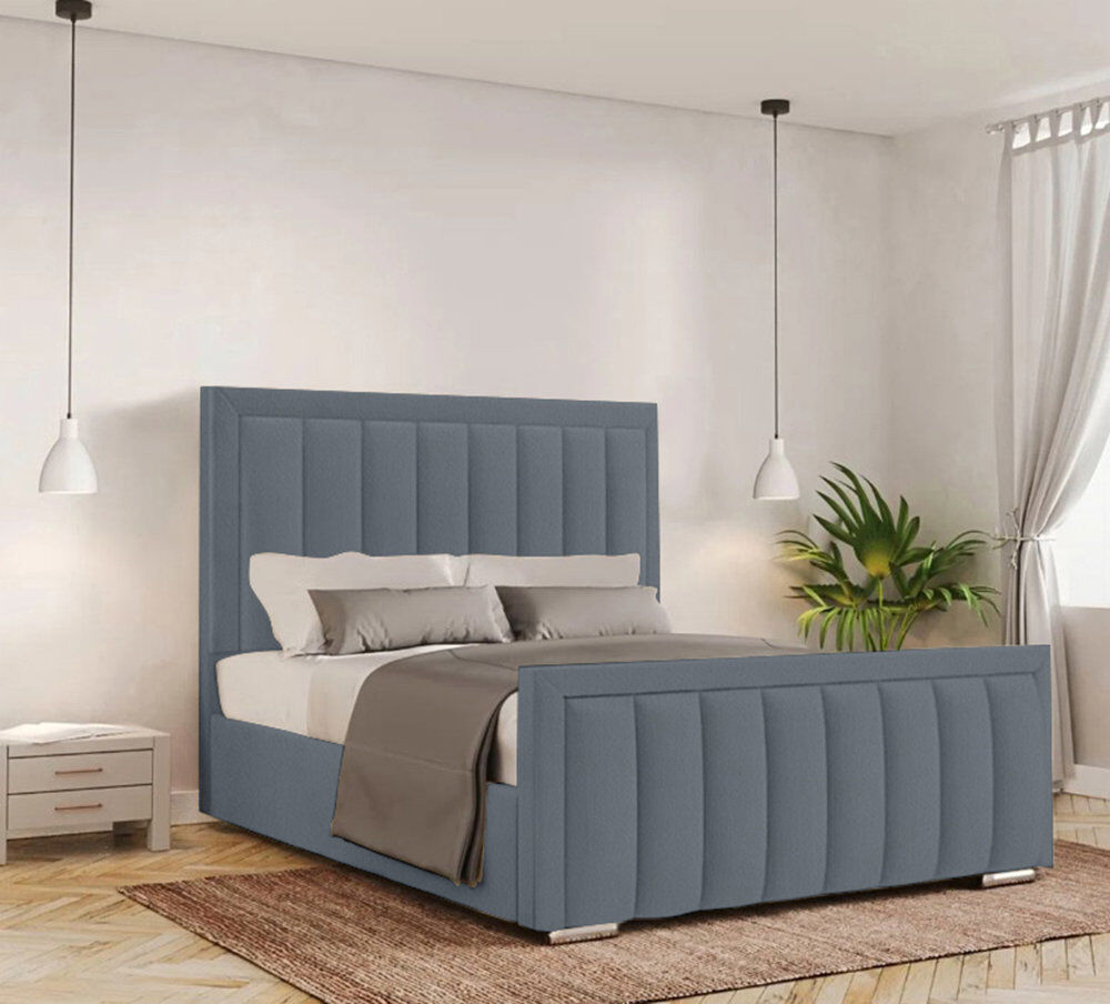 Fairmont Park Yatton Upholstered Bed Charcoal Double (4'6)