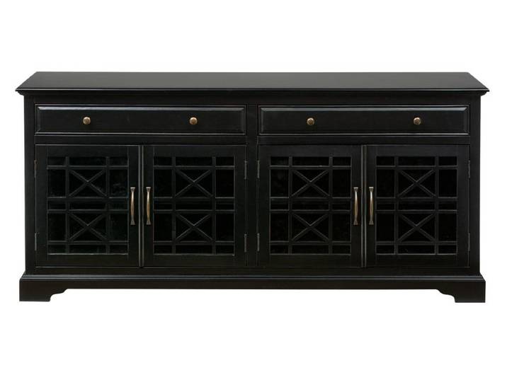 Livin Hill Kommode Avola, Akazienholz, robust, 2 Regalfächer, 4 Türen, 2 Schubladen