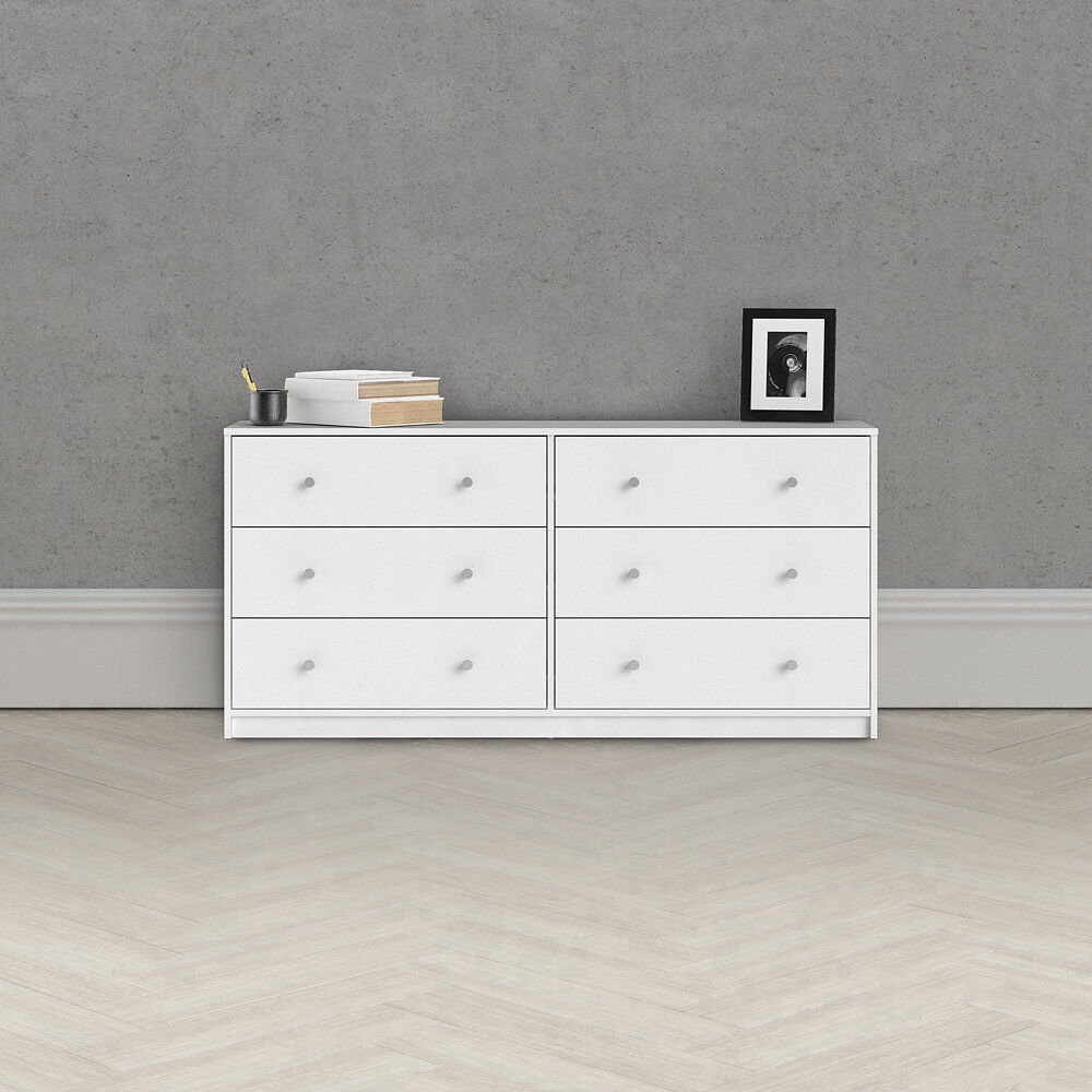 17 Stories Gott 6 Drawer 143.1cm W Dresser White 68.3cm H X 143.1cm W X 31.7cm D