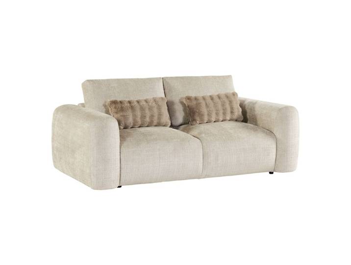 Canapé 2 places BELLO tissu beige