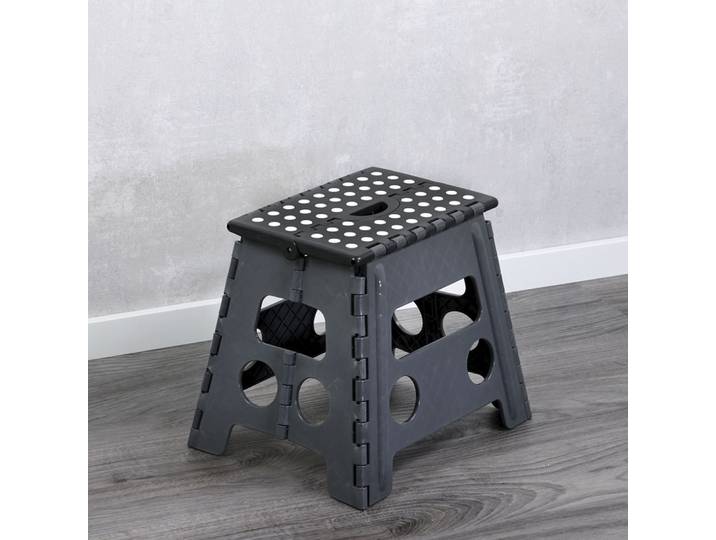Sitzhocker KESPER Sitzhocker, faltbar , grau (schwarz), B:34,4cm H:32,3cm T:30,2cm, Hocker, Sitzhocker, faltbar