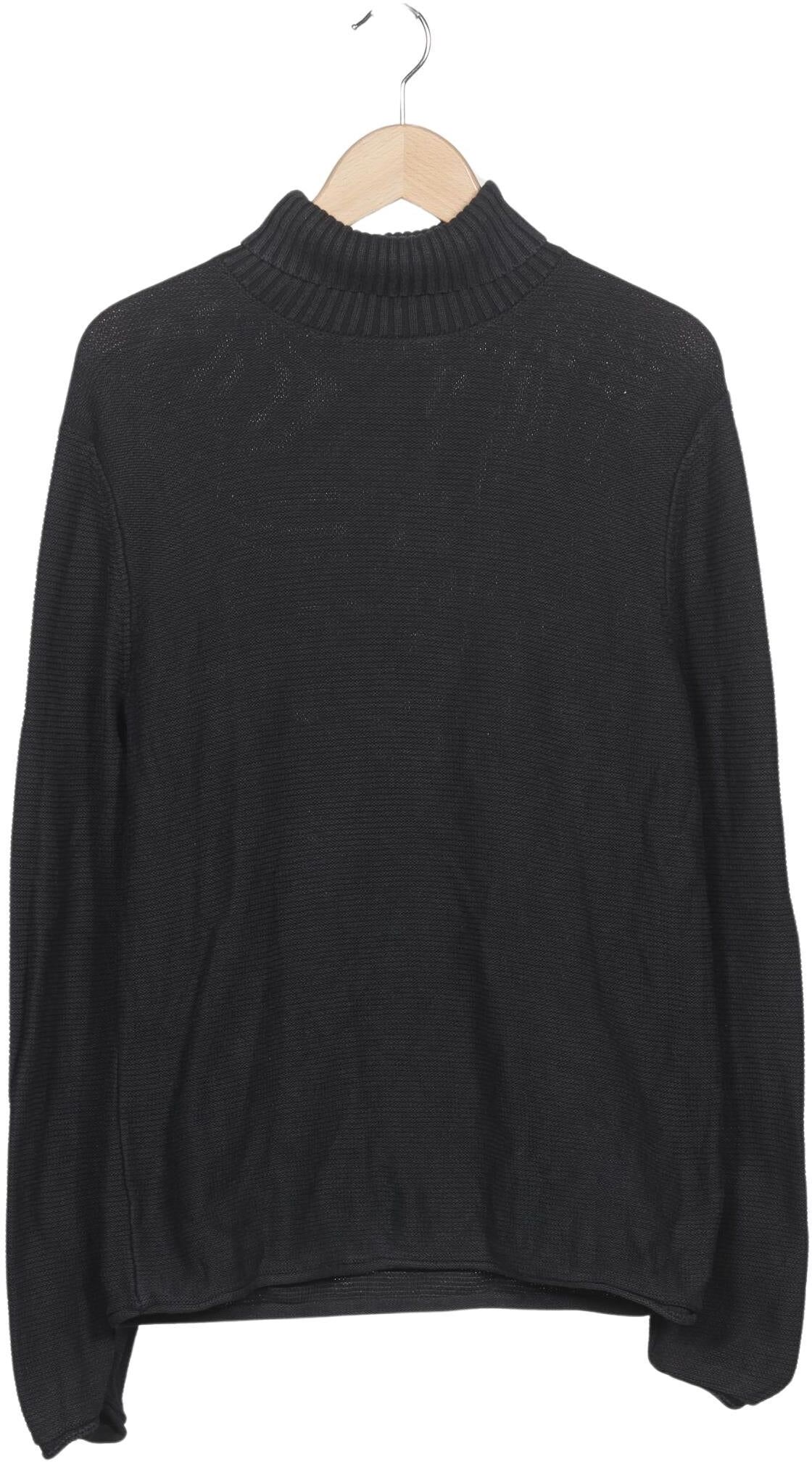 Review Herren Pullover, Schwarz, Gr. L, Baumwolle - Second Hand
