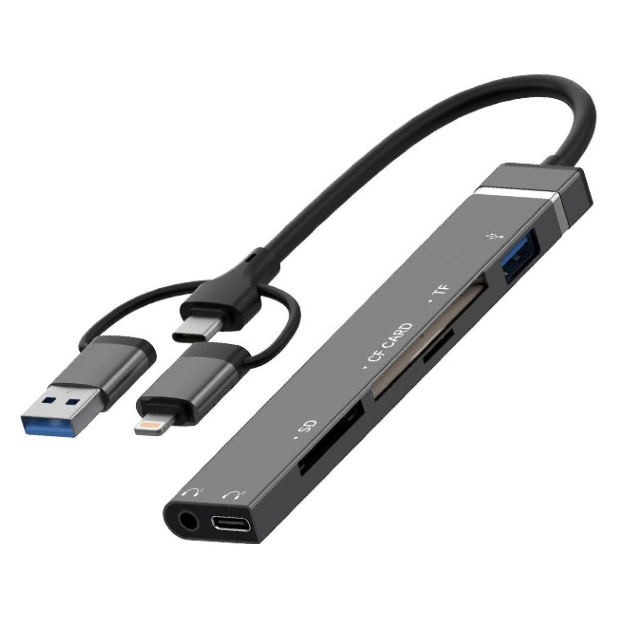 PowerGuard All-for-All USB-C, UBS-A & Lightning Audio & Photo Camera Cardreader (USB-A, USB-C) (00035910)