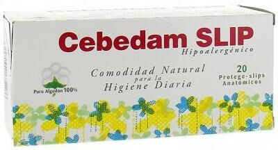 Cebedam 100% Cotton Panty Liners, 20 Units