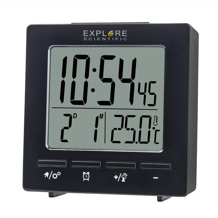 EXPLORE SCIENTIFIC Rdc1005 Orologio Radiocontrollato-black