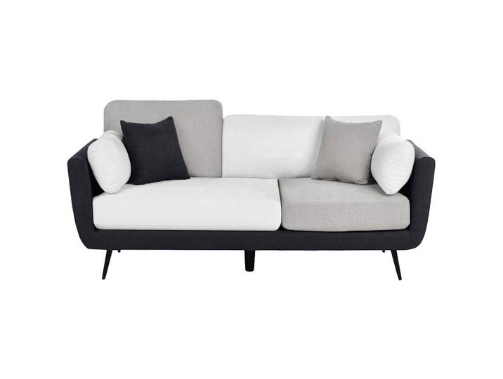 3-SITZER-SOFA Stoff Schwarz Bolga
