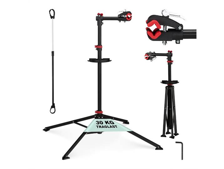 Fahrrad Montageständer bis 30 kg Schwarz