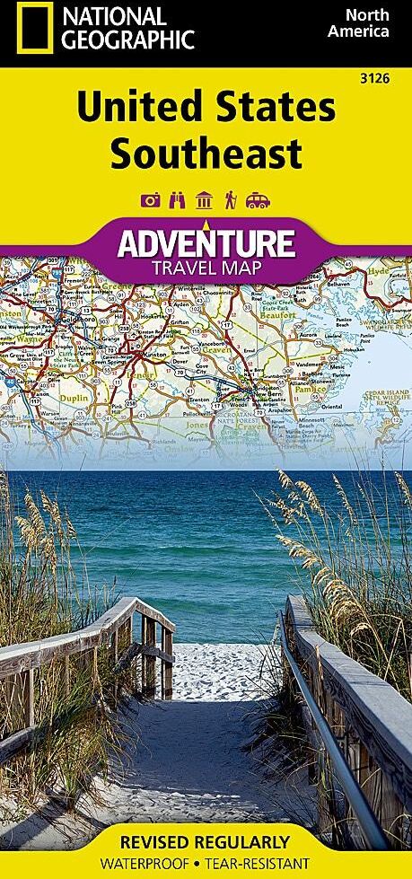 Carte de voyage - Sud-est des USA   National Geographic