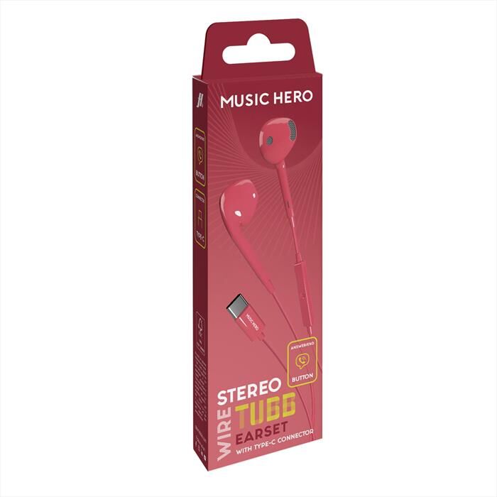 SBS Auricolare Semi In Ear Mhearsettycp-rosa