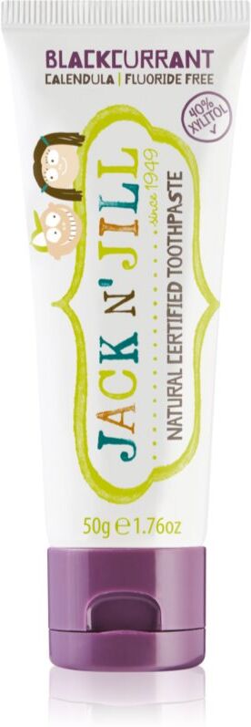 Jack N’ Jill Natural dentifrice naturel pour enfant saveur Blackcurrant 50 g
