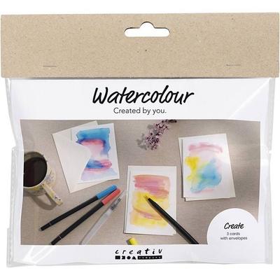 Creativ Company Mini Kreativ Set Aquarell, Karten und Kuverts