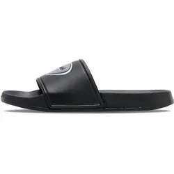 HUMMEL Herren Badeslipper POOL SLIDE BADGE, Größe 39 in Schwarz Schwarz