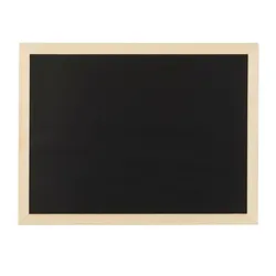 Relaxdays Kreidetafel mit Holzrahmen, abwischbare Tafel, Büro Memoboard, Wandtafel zum Aufhängen, 30 x 40 cm, schwarz