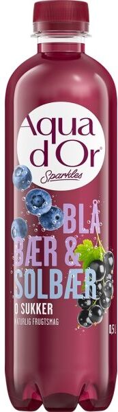 Aqua D'Or Sparkles Blåbær & Solbær, 0,5 L
