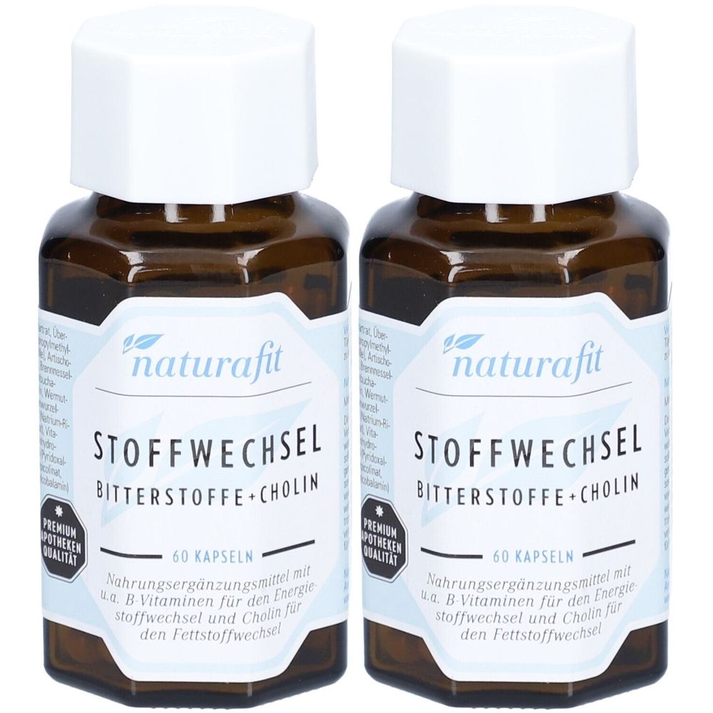 2x Naturafit Stoffwechsel Bitterstoffe+Cholin Kapseln 2x60 St