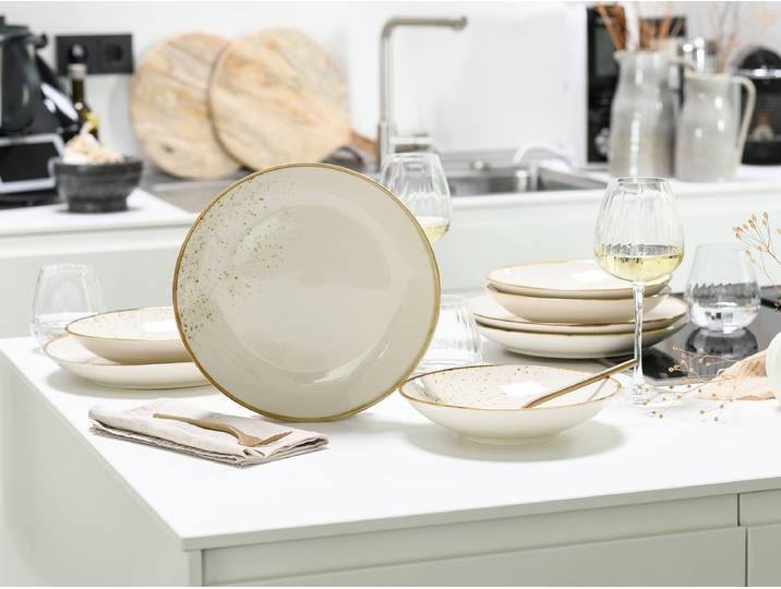 Service de table Nature Collection 8 Beige/Crème