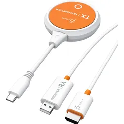 j5Create JVAW62 (15 m, HDCP), Wireless Transmitter, Weiss, Orange