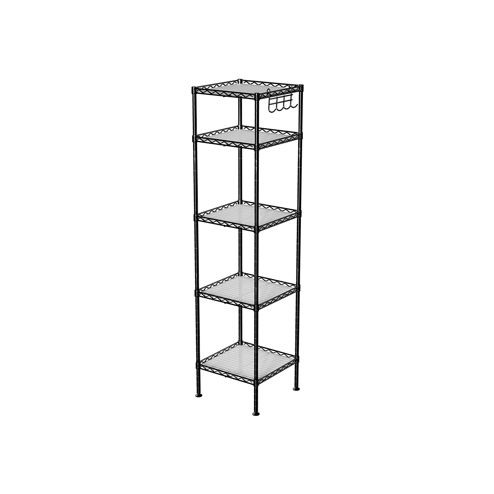 SONGMICS Standregal aus Metall Schwarz LGR23BK