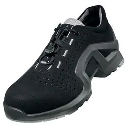 uvex 1 x-tended support Sicherheitsschuh S1 Halbschuh gelocht schwarz/grau 47 - 8511747 - schwarz/grau