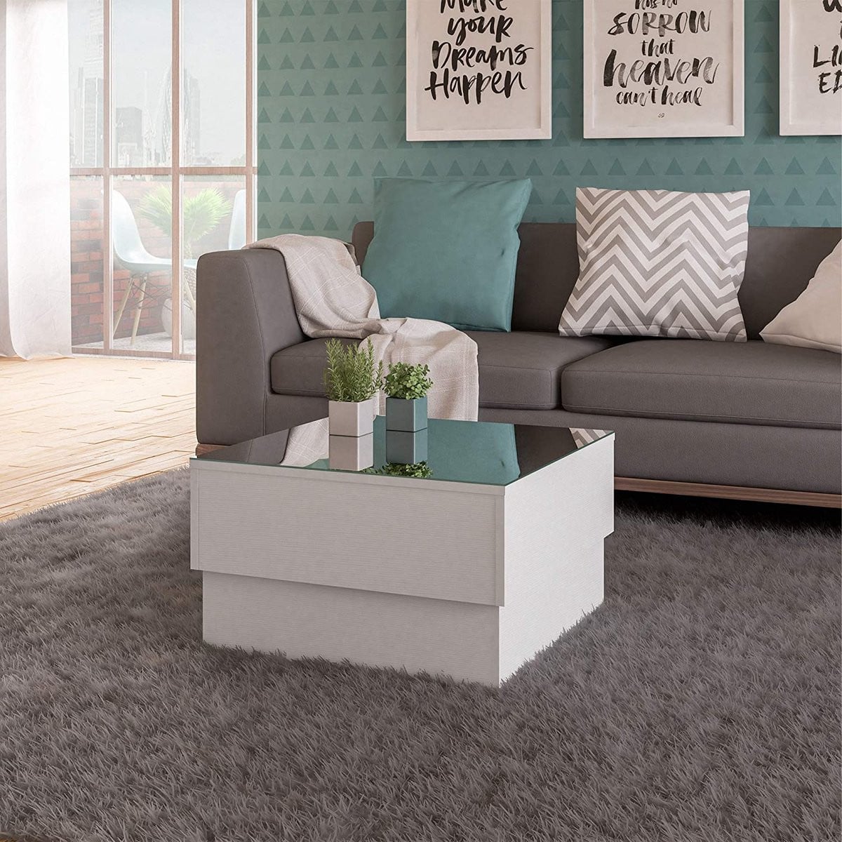 Moderne luxe koffietafel en bijzettafel voor in de woonkamer of eetkamer