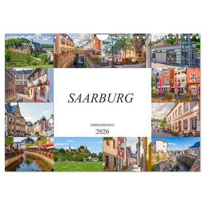 Saarburg Impressionen (Wandkalender 2026 DIN A4 quer), CALVENDO Monatskalender