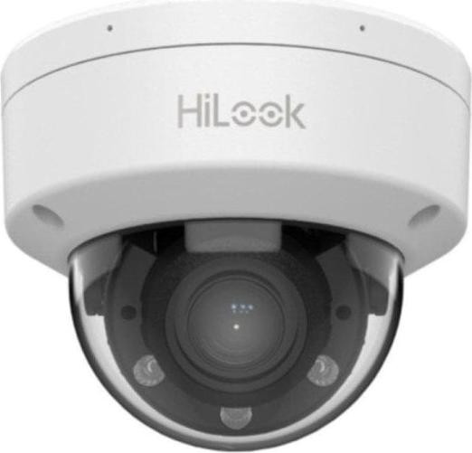 Hikvision HiLook dome IP-camera IPC-D640HA-LZU, 4 MP, f/2.8-12, 30 meter infrarood en LED hybride verlichting, wit