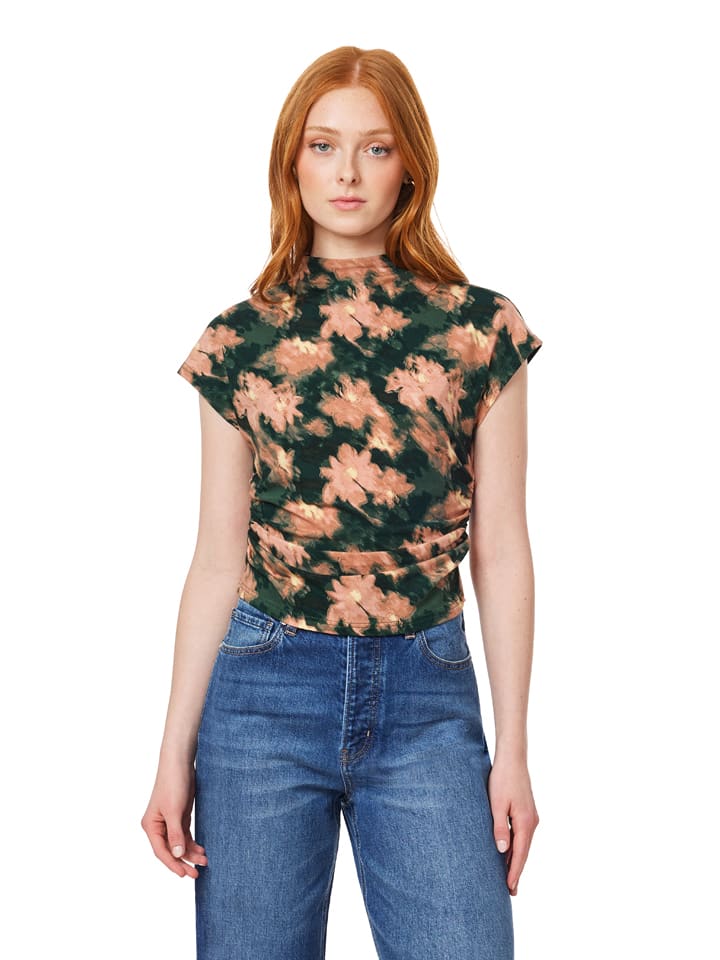 Scotch & Soda Shirt in Dunkelgrün/ Rosa - XS