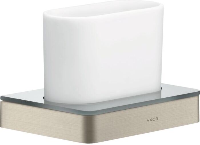 Hansgrohe Axor Zahnglas 42834820 Glas, Wandmontage, brushed nickel