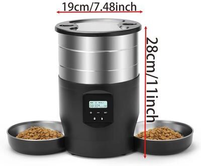 Inspired Finds SmartFeed Pro 4.5L WiFi Automatic Pet Feeder & Water Dispenser For Cats And Dogs dualpaw Feeder