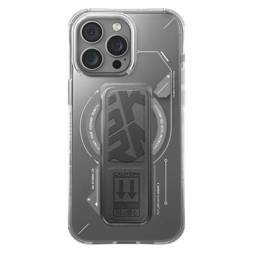 Skinarma case Helio iPhone 16 Pro Max 6.9" Magnetic Charging + Grip Stand titanium (Apple iPhone 16 Pro Max) (SK-2024IPP69-HELIO-TIT)