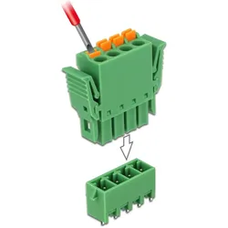 DELOCK Terminalblock Set f. Platine 4 Pin 3,81mm Rastermaß