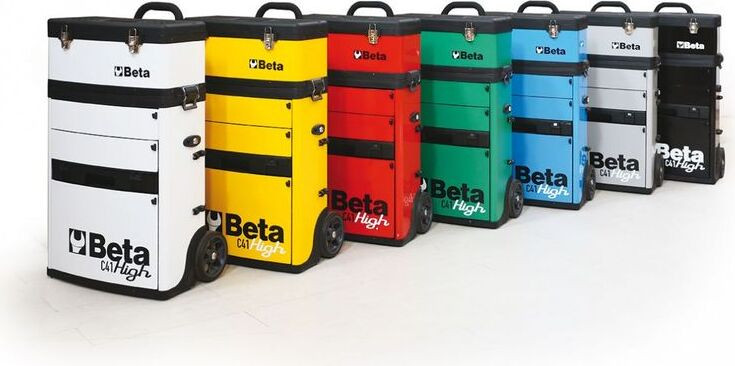Beta Tools Beta trolley met 2 stapelbare modules, geel