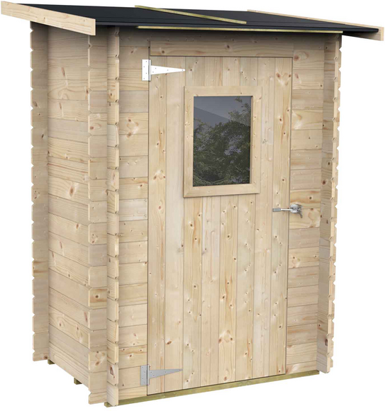 Alce Hobby 146x98  Gerätehaus aus Holz  Mit Frontfenster  146x98x197 cm