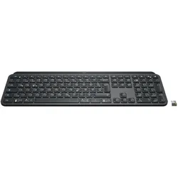 Logitech MX Keys For Business (DE, Kabellos), Tastatur, Schwarz, Grau